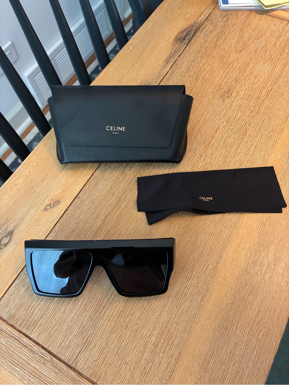 CELINE Bold 3 Dots Square Sunglasses - Picture 8 of 9